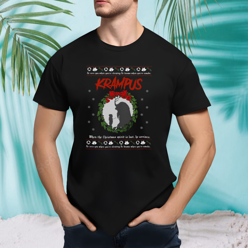 Krampus Ugly Christmas Pattern shirt