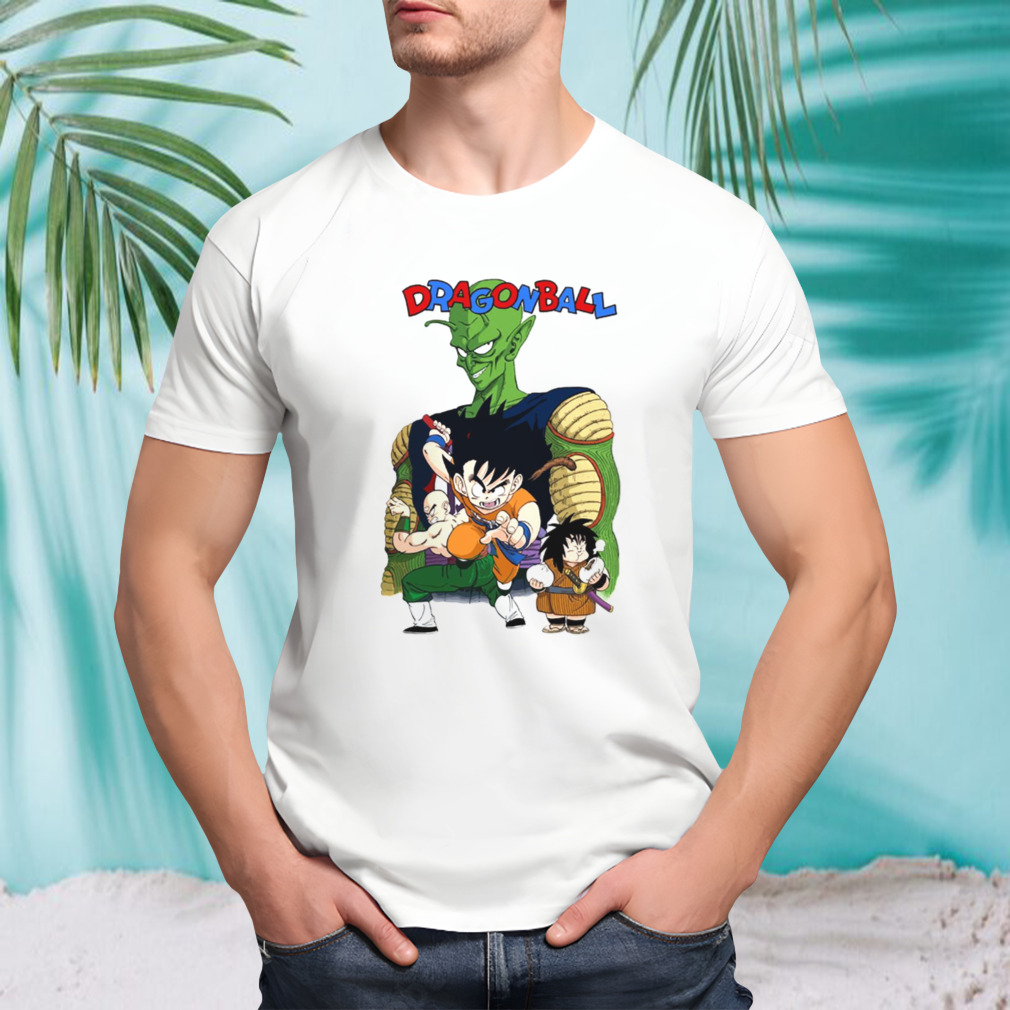 Dragon Ball Anime Goku King Piccolo Retro Manga Panel shirt