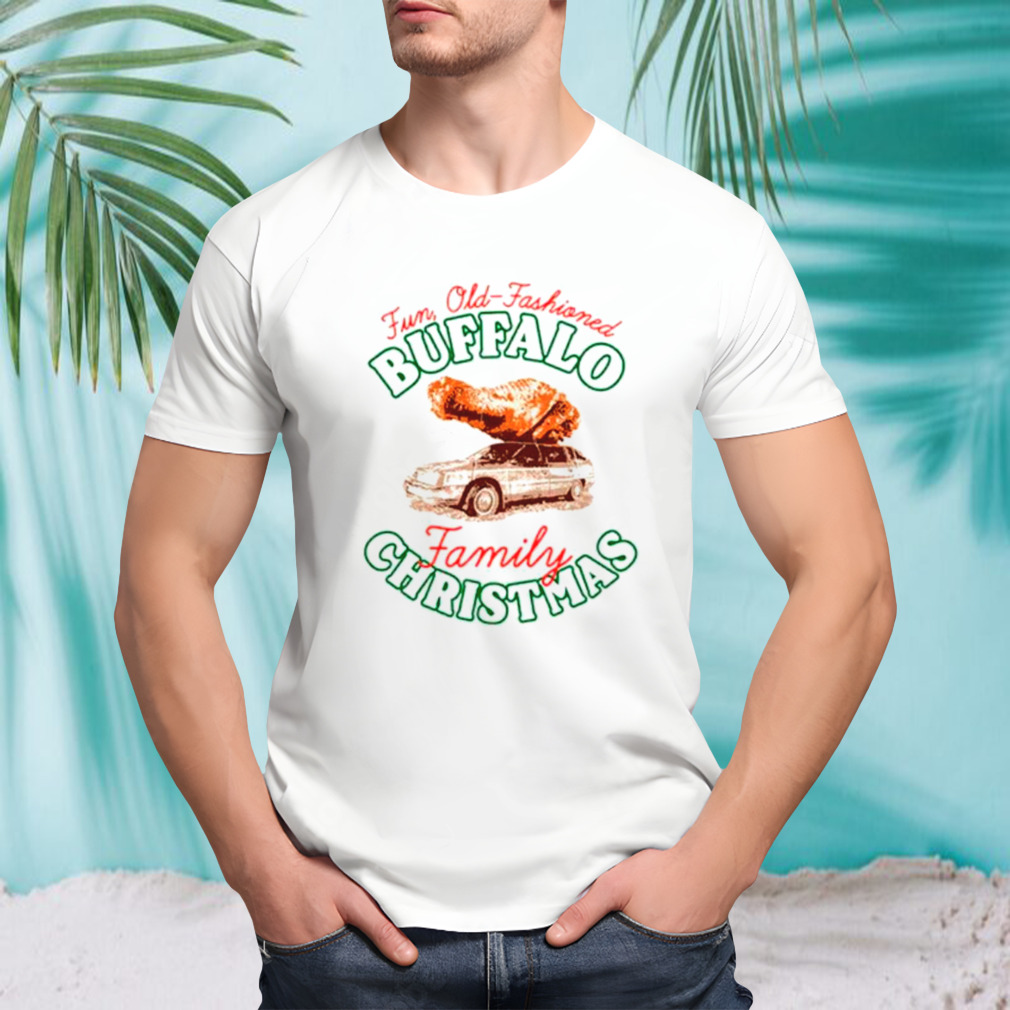 Fun old-fashioned Buffalo family Christmas shirt