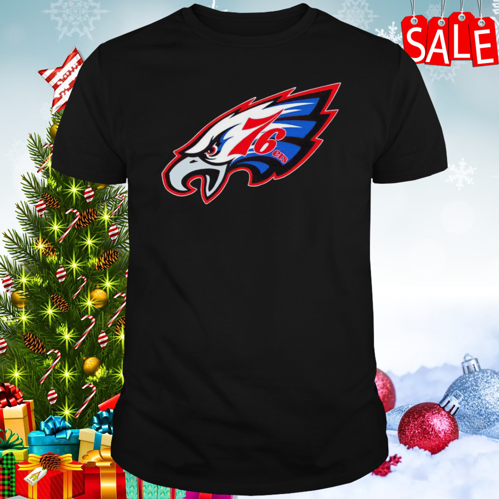 Philly Eagles 76ers logo shirt