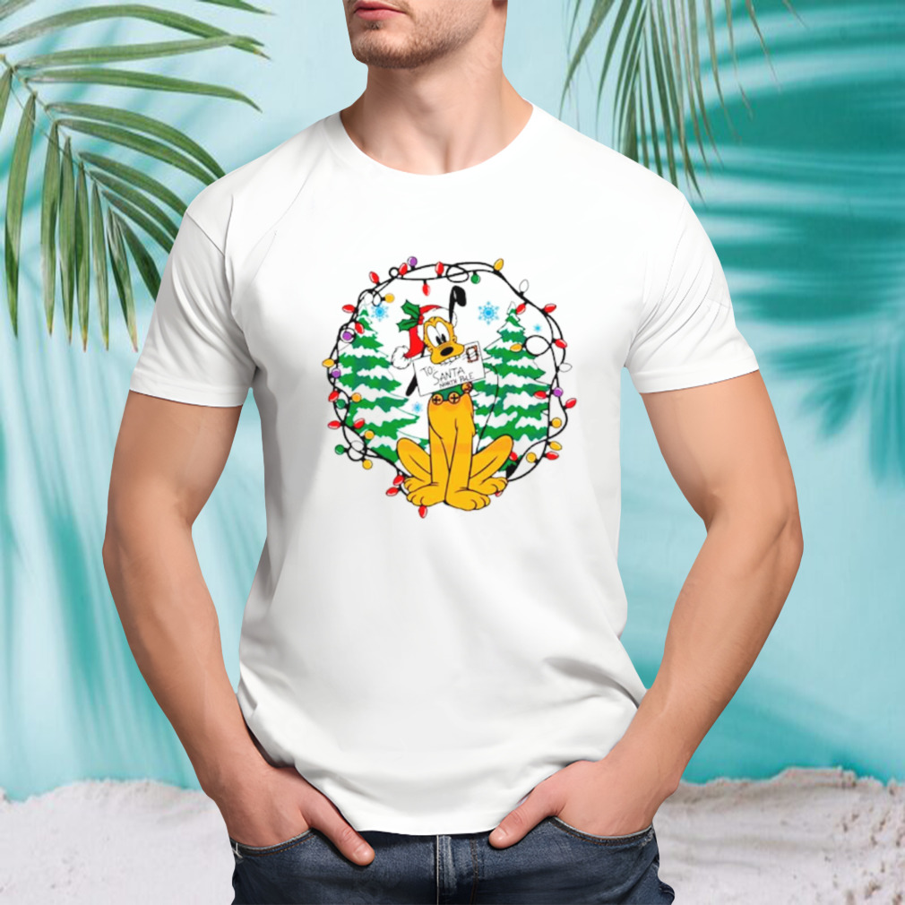Pluto to Santa North Pole merry Christmas shirt