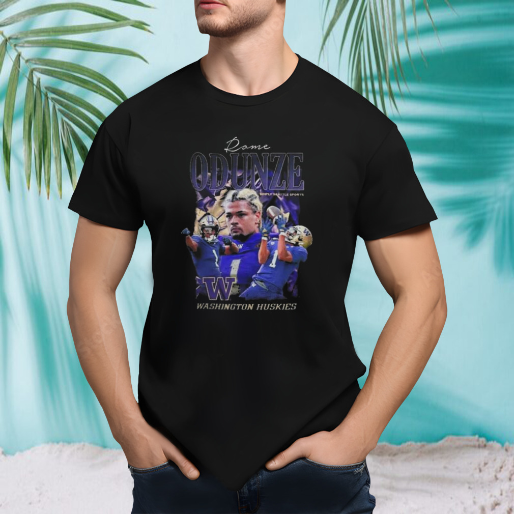 Rome Odunze #1 Washington Huskies 2023 Shirt
