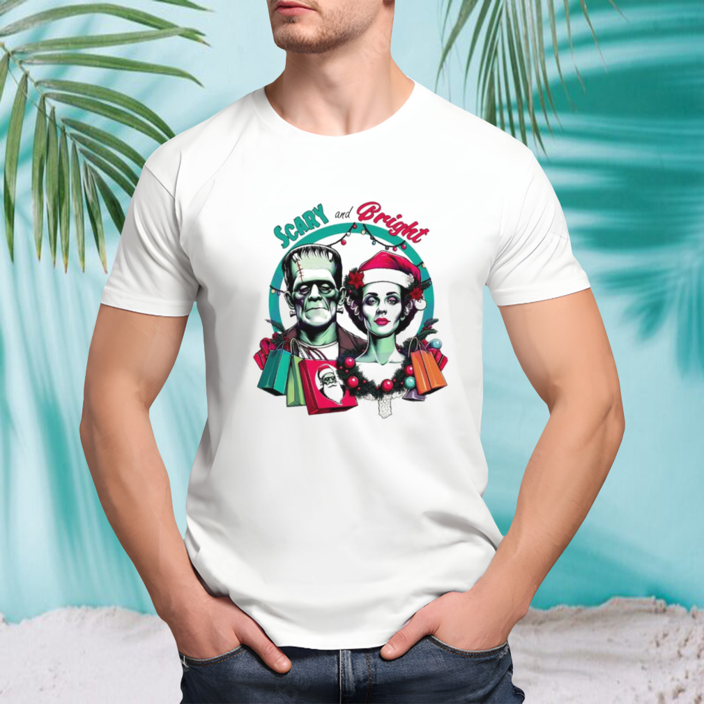 Scary and bright horror Christmas shirt