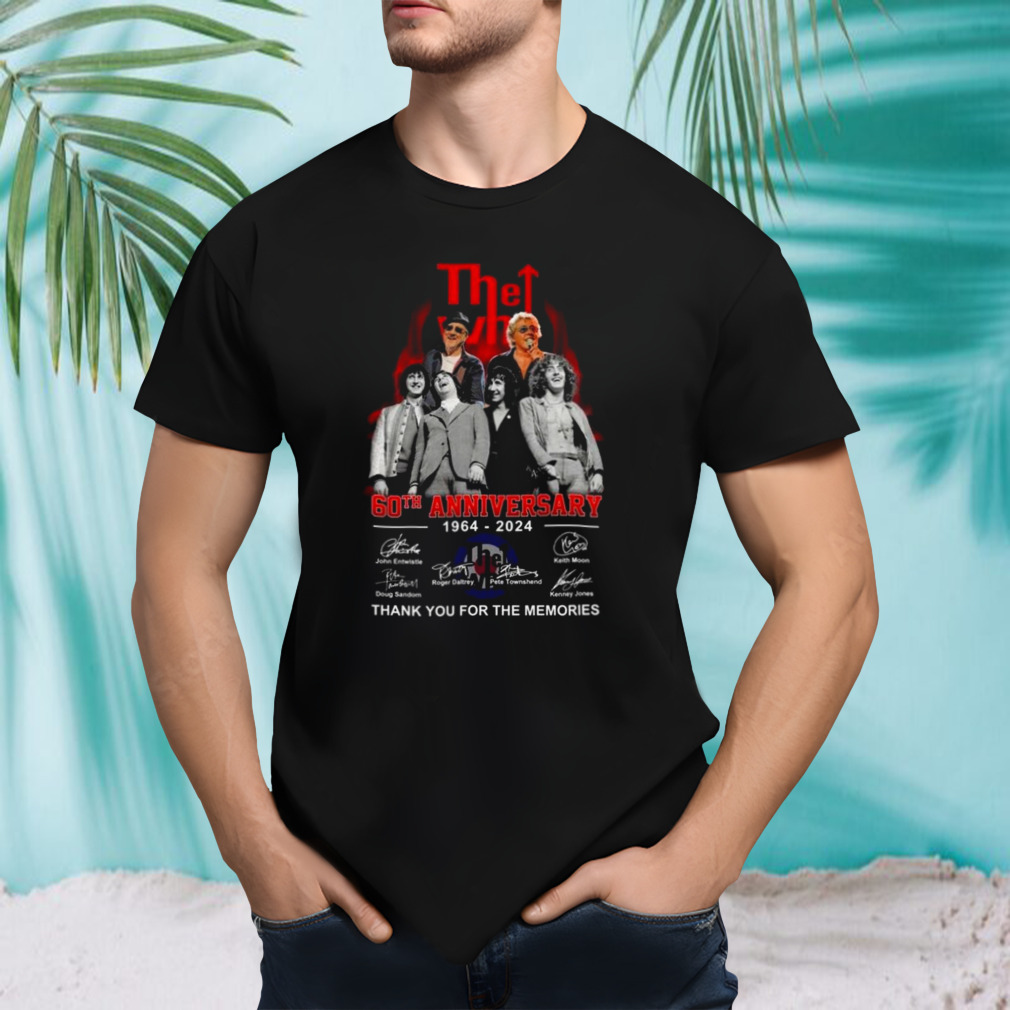 The Who 60th Anniversary 1964-2024 Thank You For The Memories Signatures T-shirt