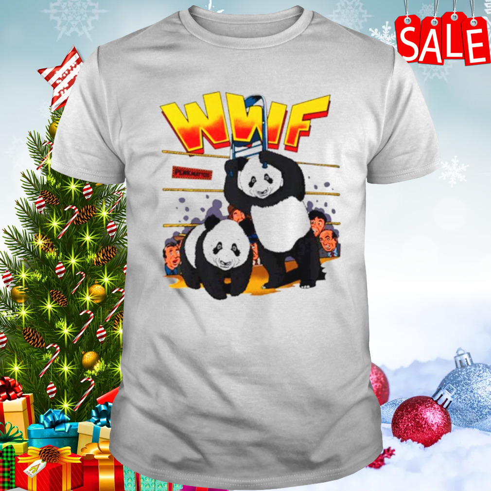 WWF panda WWE parody shirt