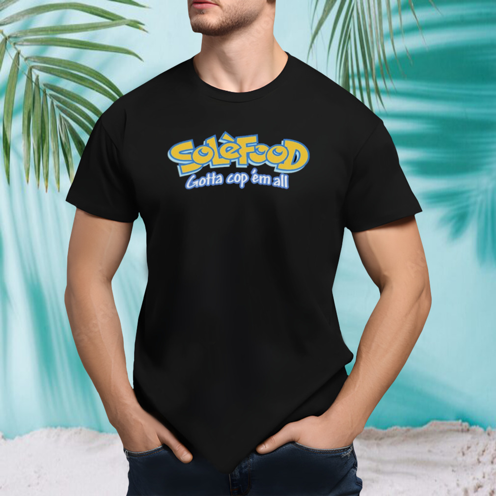 Solefood gotta cop ’em all parody logo shirt