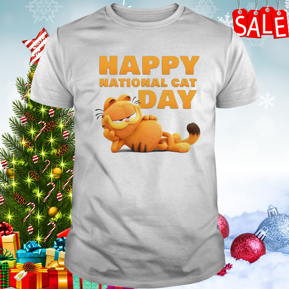 First Look At Garfield Happy National Cat Day 2023 T-Shirt