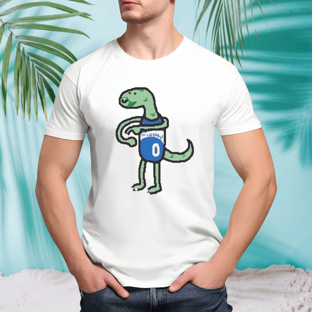 Damian lizard NBA paint funny T-shirt