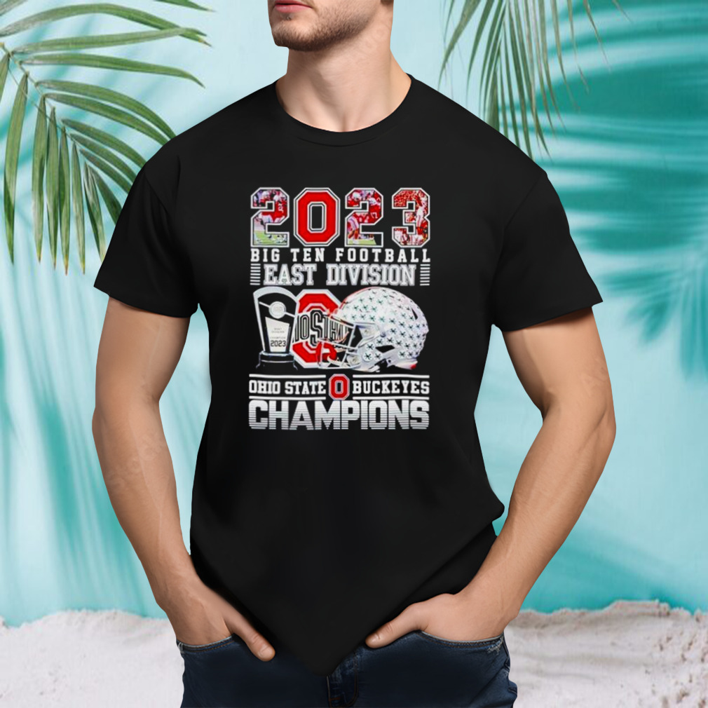 2023 Big Ten Football East Division Ohio State Buckeyes Champions T-Shirt