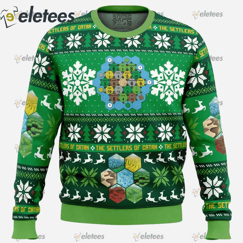 Christmas Settlers of Catan Board Games Ugly Christmas Sweater