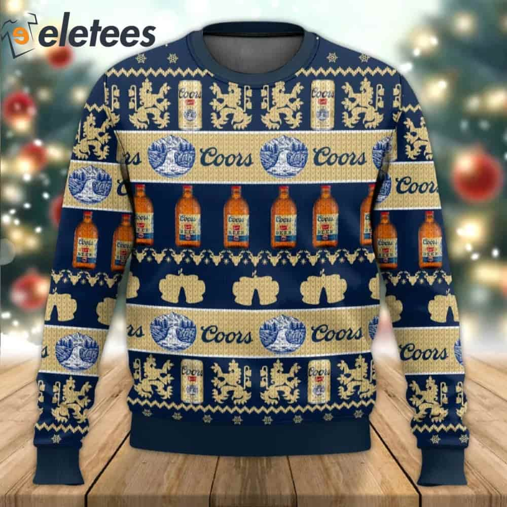 Coors Beer Ugly Christmas Sweater