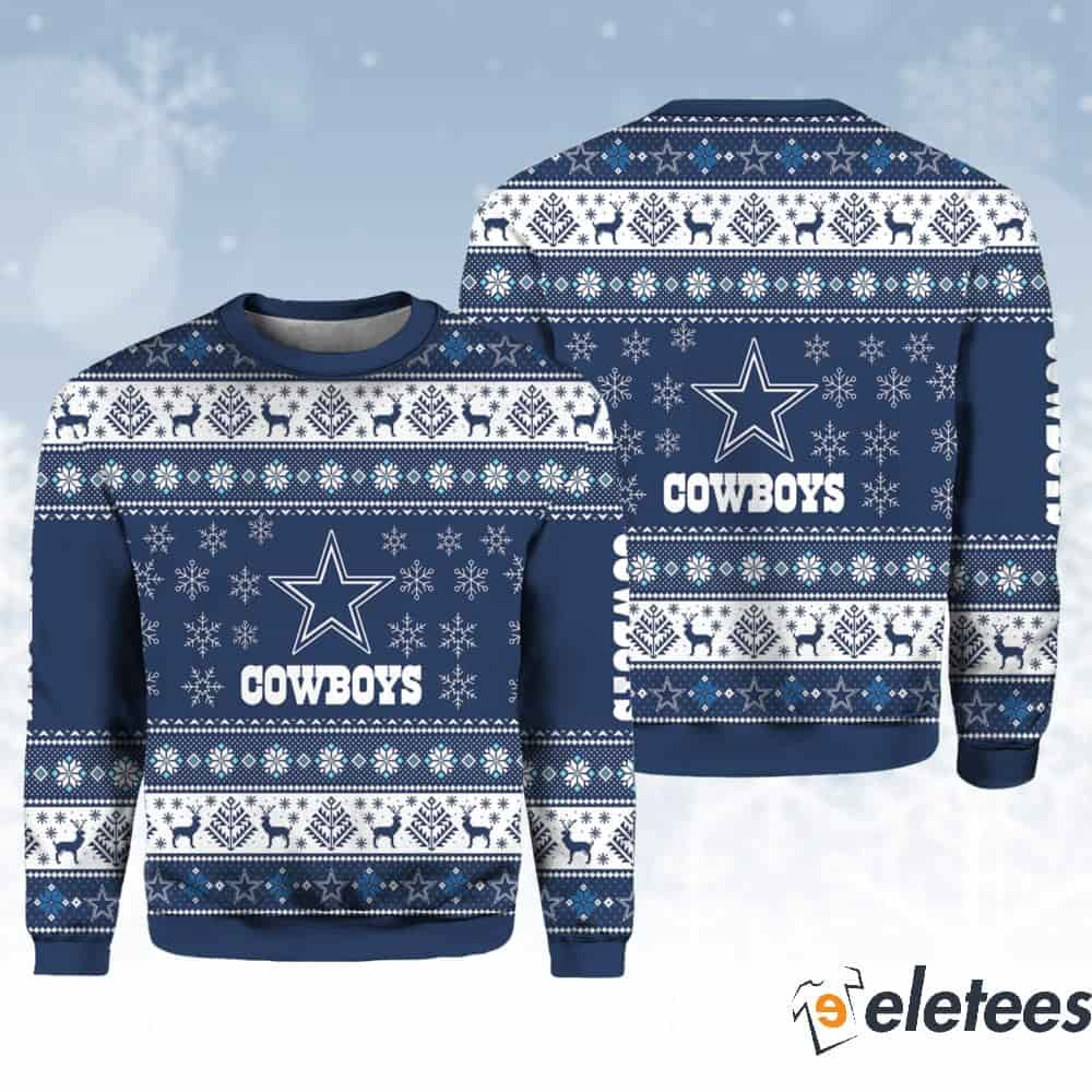 Cowboys Ugly Christmas AOP Sweater