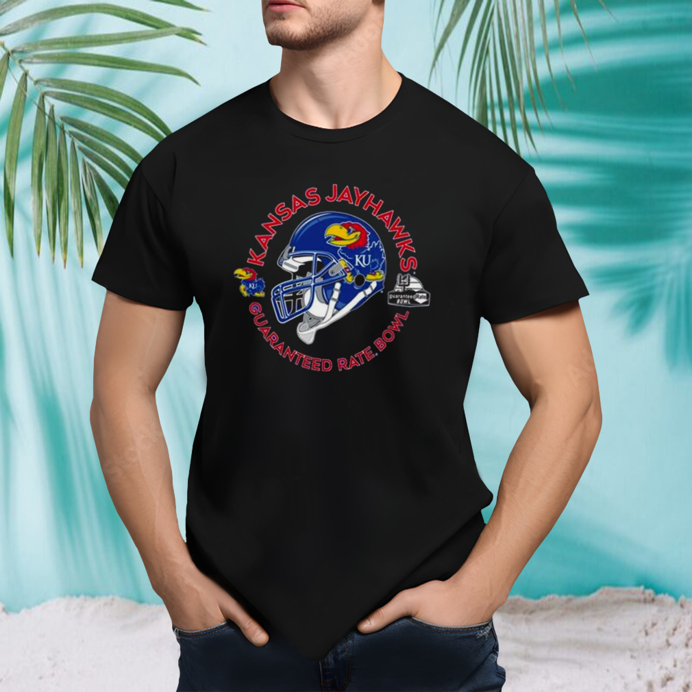 Kansas Jayhawks Helmet 2023 Guaranteed Rate Bowl Shirt