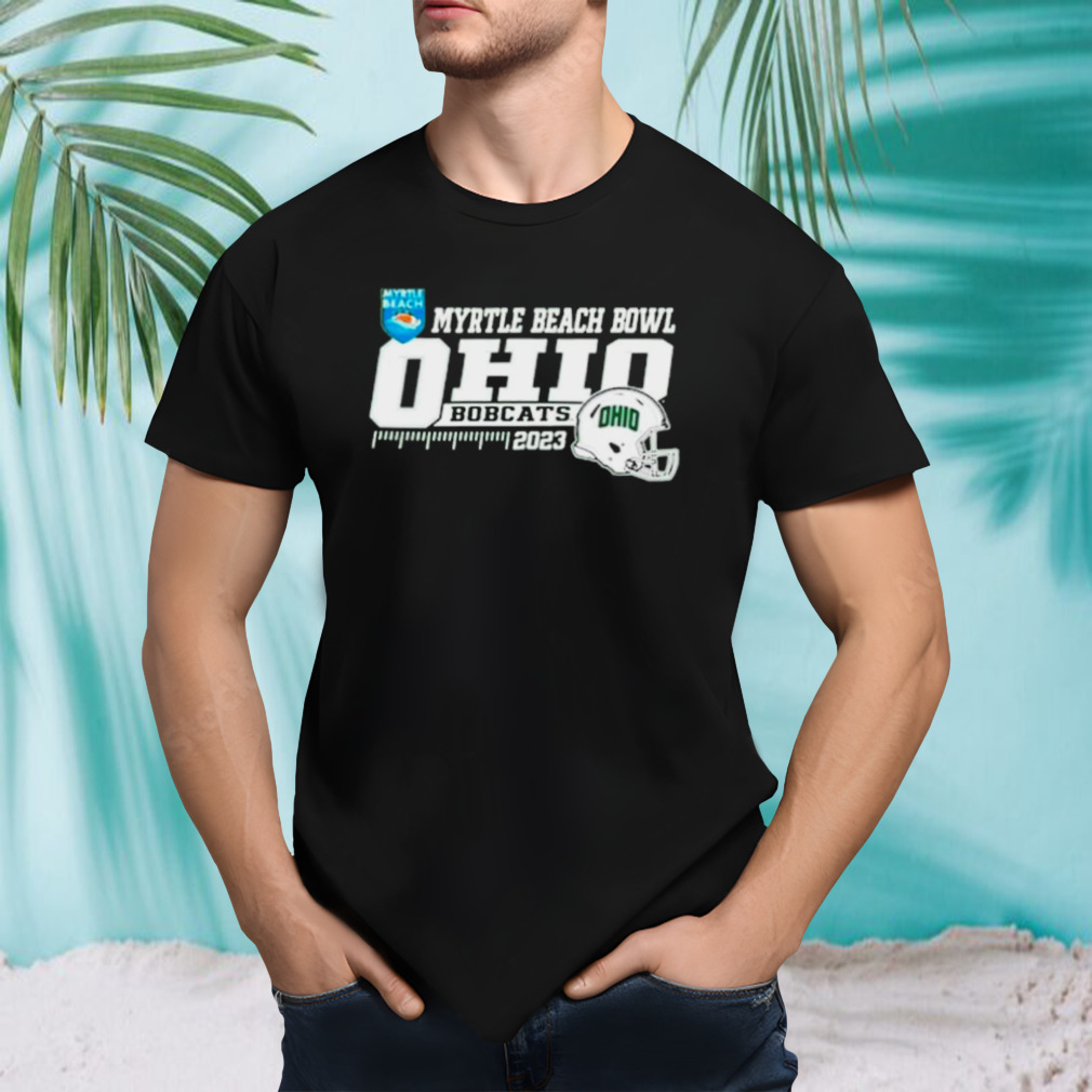 Myrtle Beach Bowl 2023 Ohio Bobcats helmet shirt