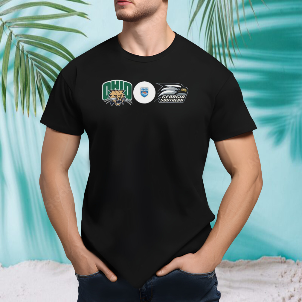 Myrtle Beach Bowl The Ohio Bobcats And Georgia Southern Eagles On Saturday December 16 2023 College Football Bowl Game T-Shirt