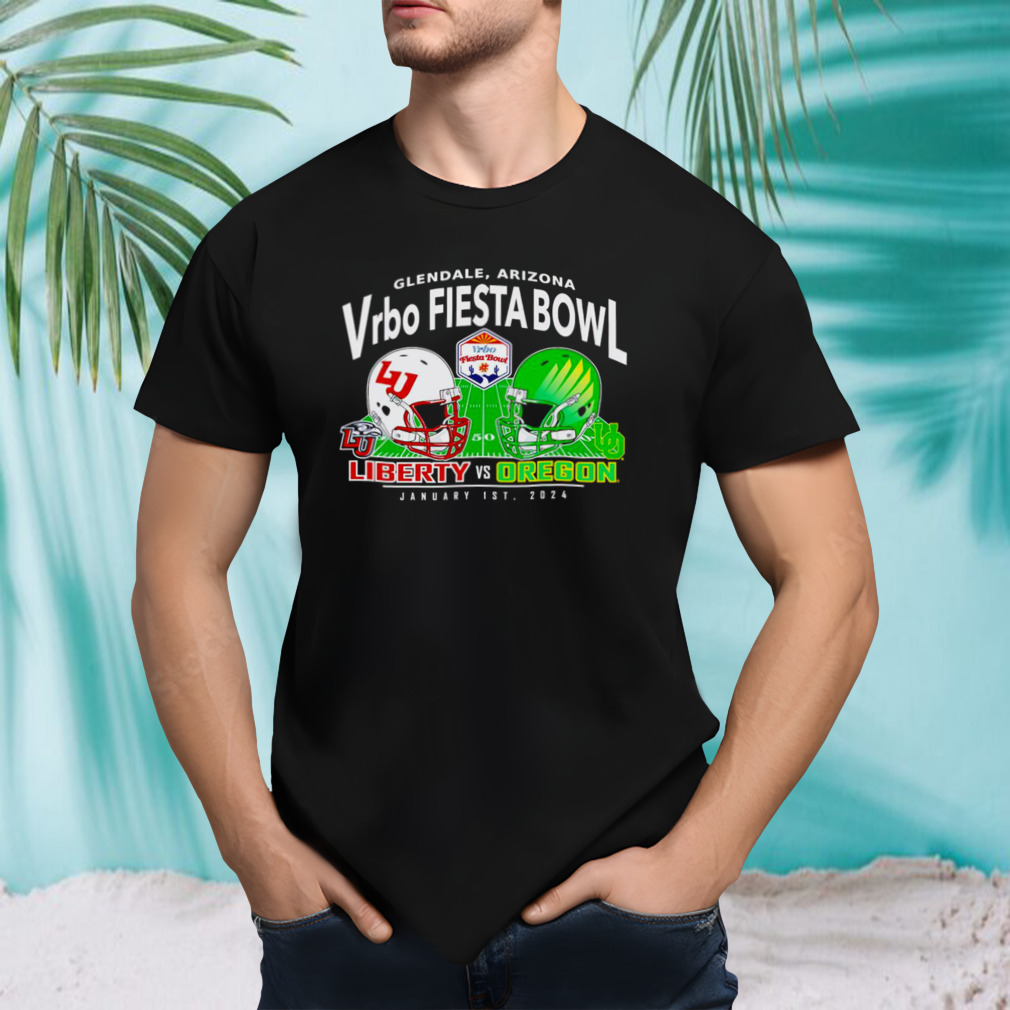 Oregon Ducks vs. Liberty Flames 2024 Fiesta Bowl Matchup Tshirt