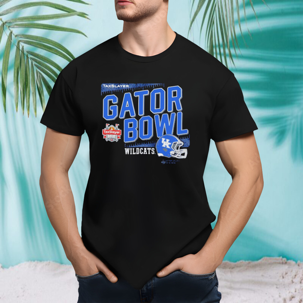 TaxSlayer Gator Bowl 2023 Kentucky Wildcats helmet shirt
