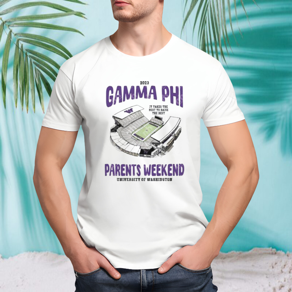 Washington Huskies 2023 Gamma Phi Parents Weekend University Of Washington T-Shirt