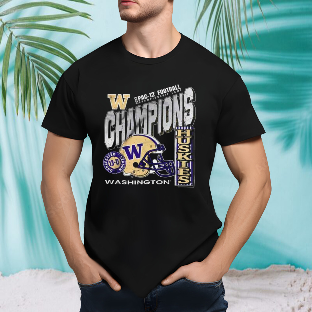 Washington Huskies Undefeated Season 13-0 PA-12 Football Champions 2023 T-Shirt