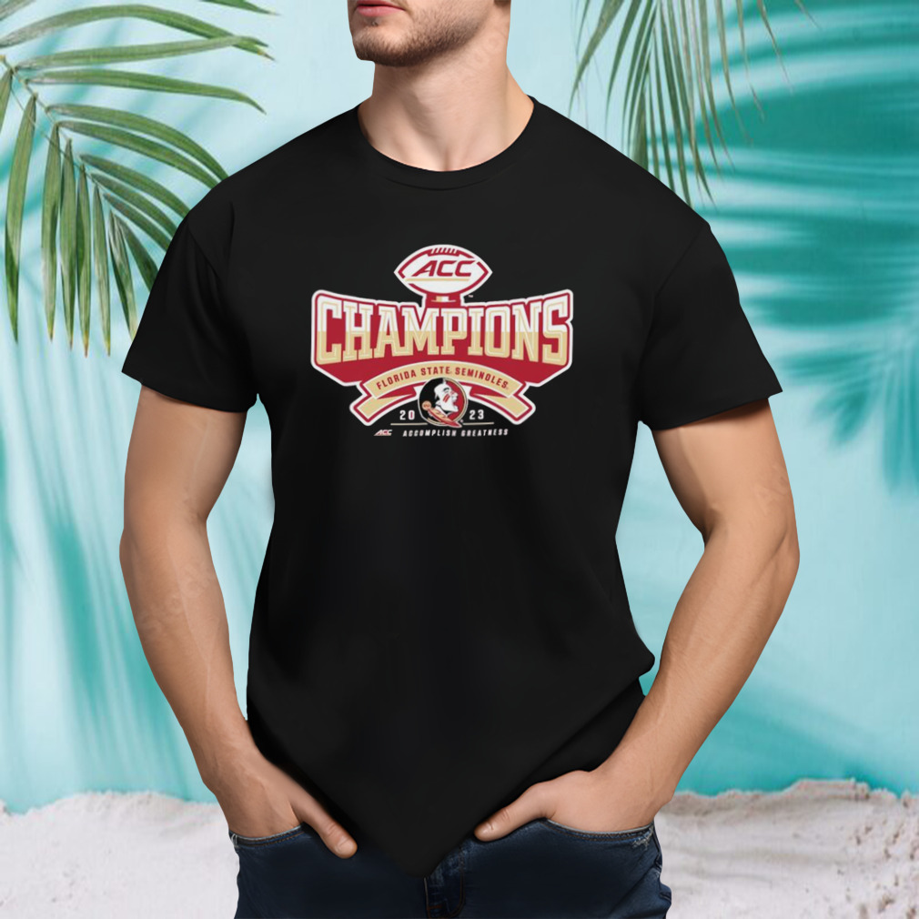 Florida State Seminoles Blue 84 2023 ACC Football Conference Champions Locker Room T-Shirt