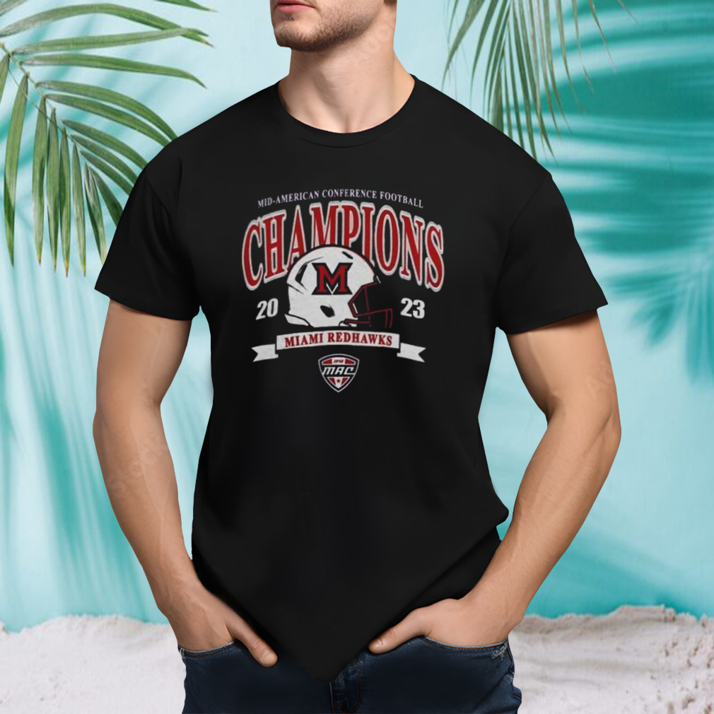 Miami University RedHawks MAC 2023 Mid American Conference Football Champions Shirt