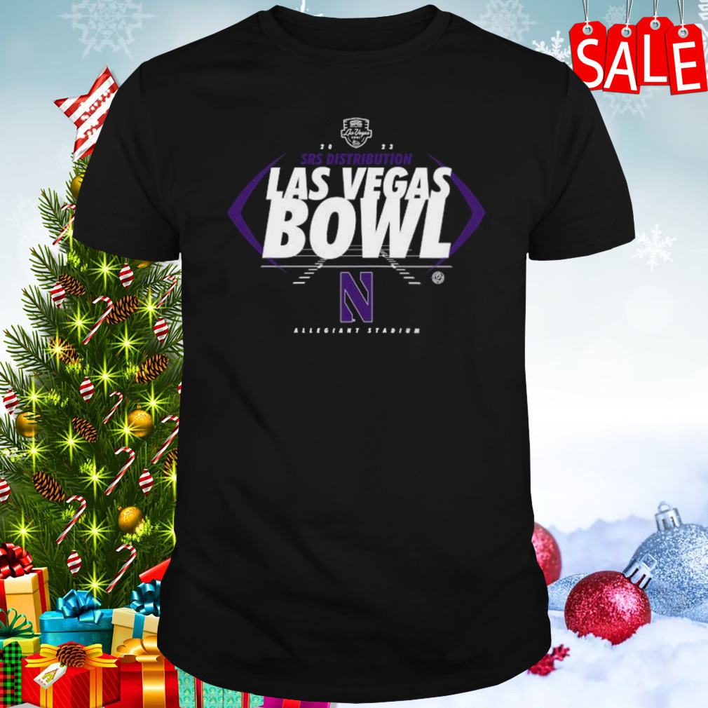 Northwestern Wildcats 2023 Srs Distribution Las Vegas Bowl Allegiant Stadium Shirt