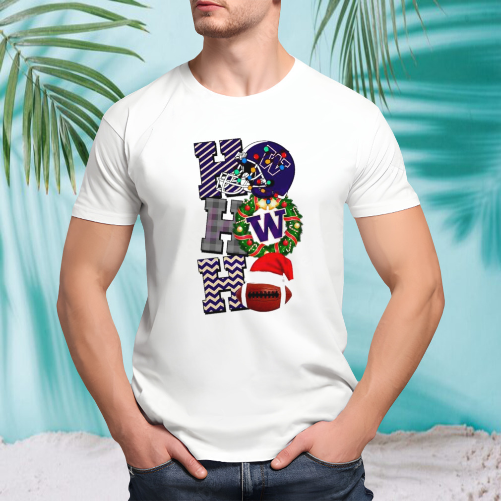 Washington Huskies football Christmas ho ho ho shirt