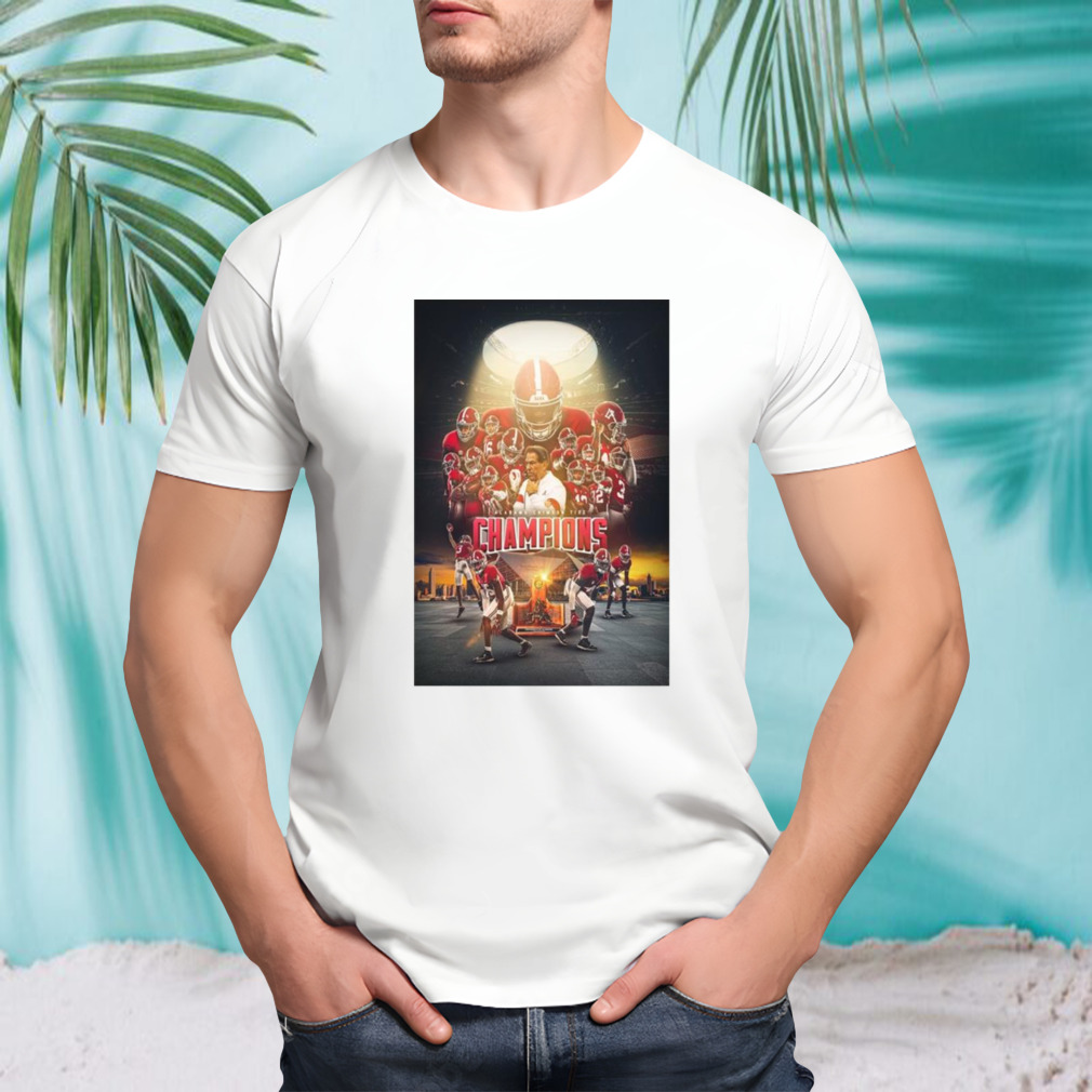 Alabama Crimson Tide Champions Sec Football 2023 Poster T-shirt