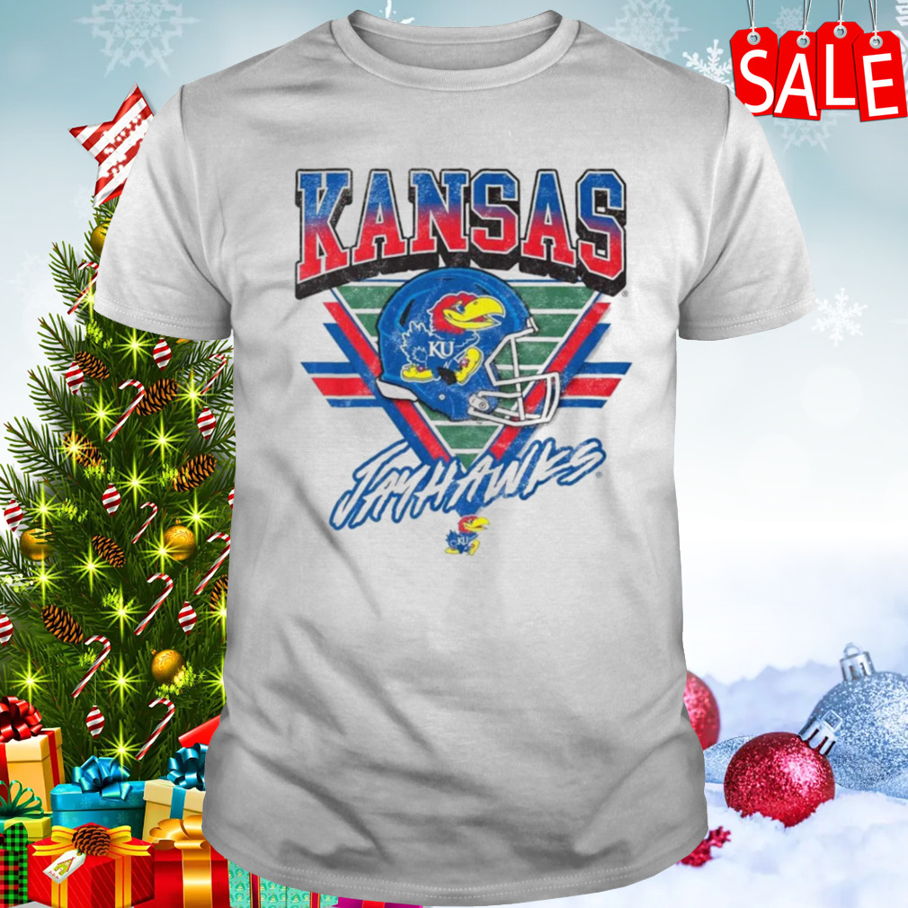 Kansas Jayhawks Helmet triangle vintage shirt