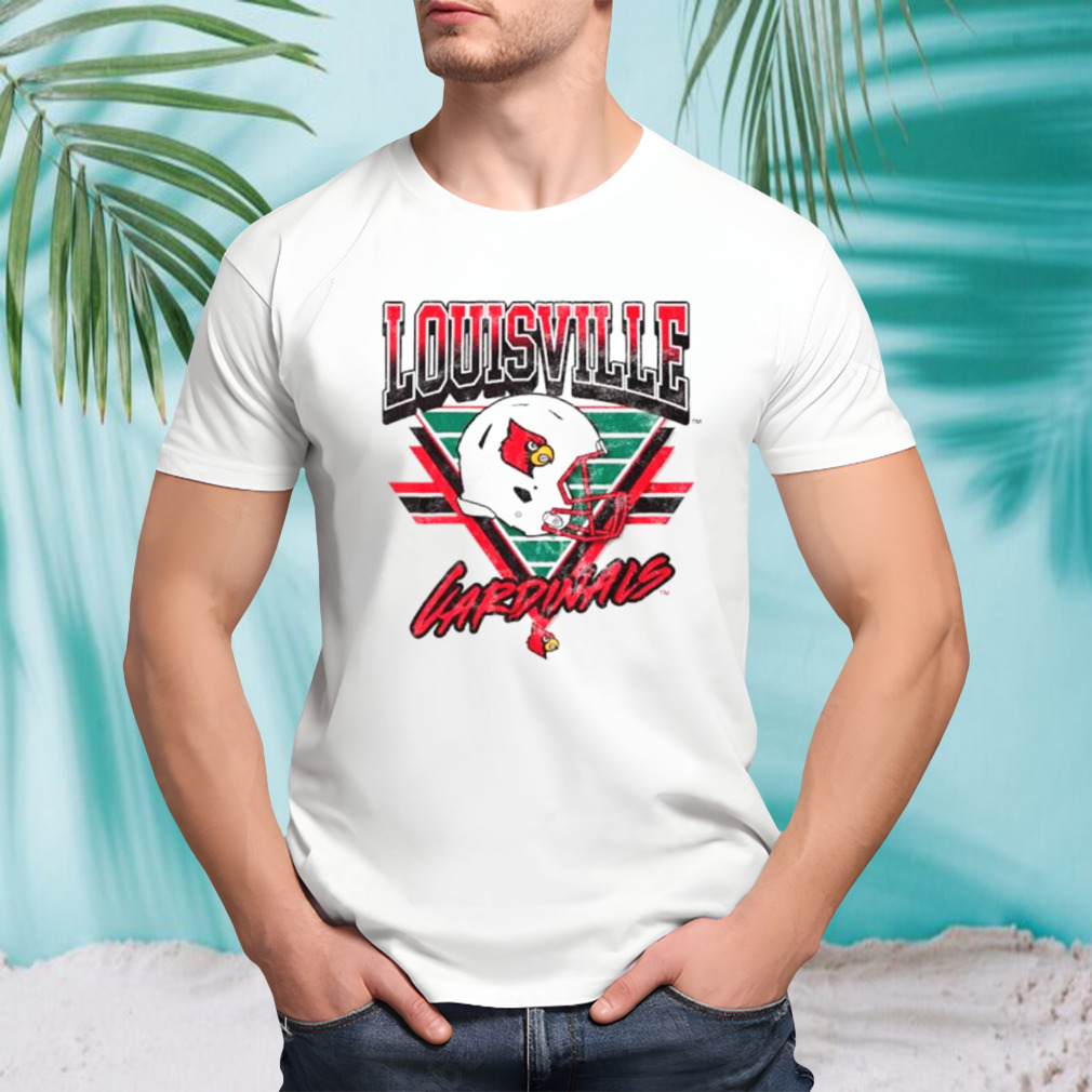 Louisville Cardinals Helmet triangle vintage shirt
