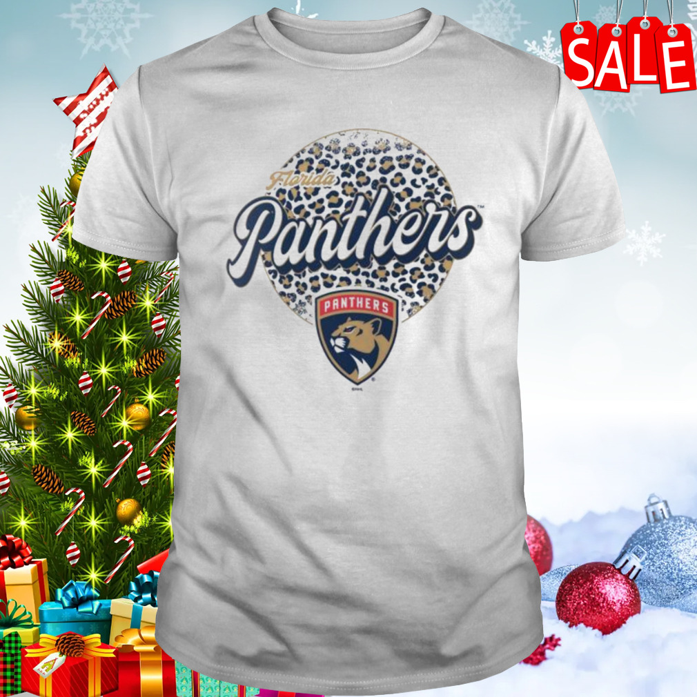 Florida Panthers NHL Personalized Leopard Print Logo Shirt