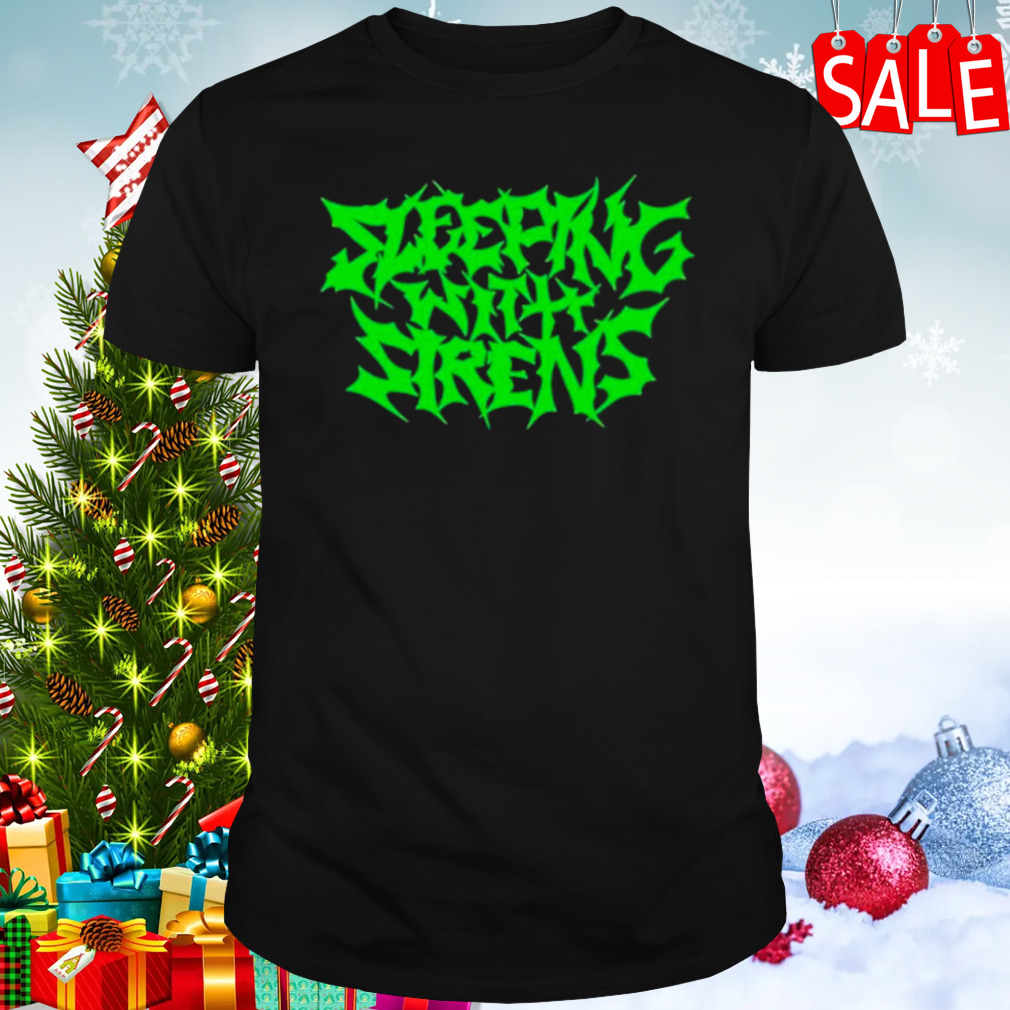 Sleeping with sirens metal logo shirt