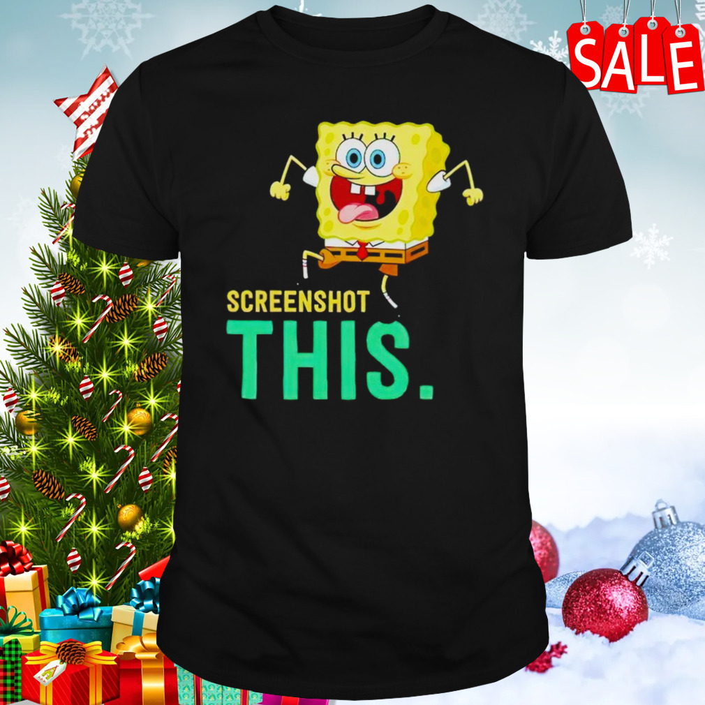 SpongeBob screenshot shirt
