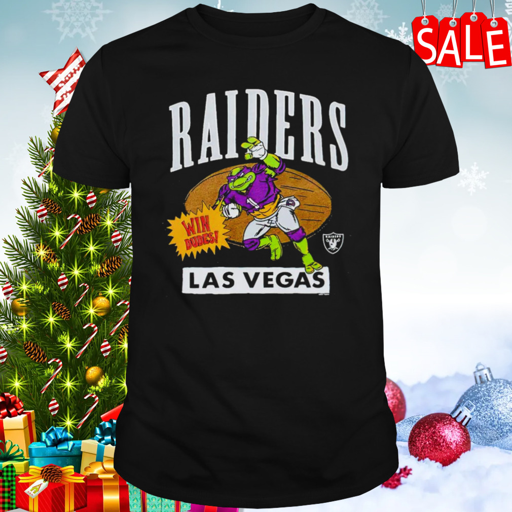 Teenage Mutant Ninja Turtles Donatello win dudes Las Vegas Raiders shirt