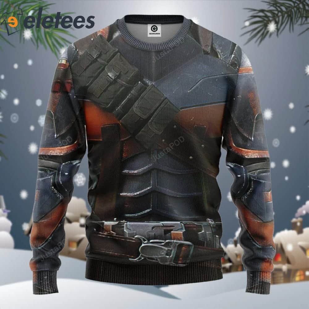 DC Deathstroke Suit Ugly Christmas Sweater