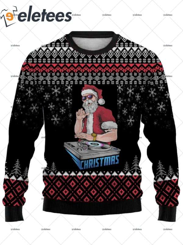 DJ Santa Ugly Christmas Sweater