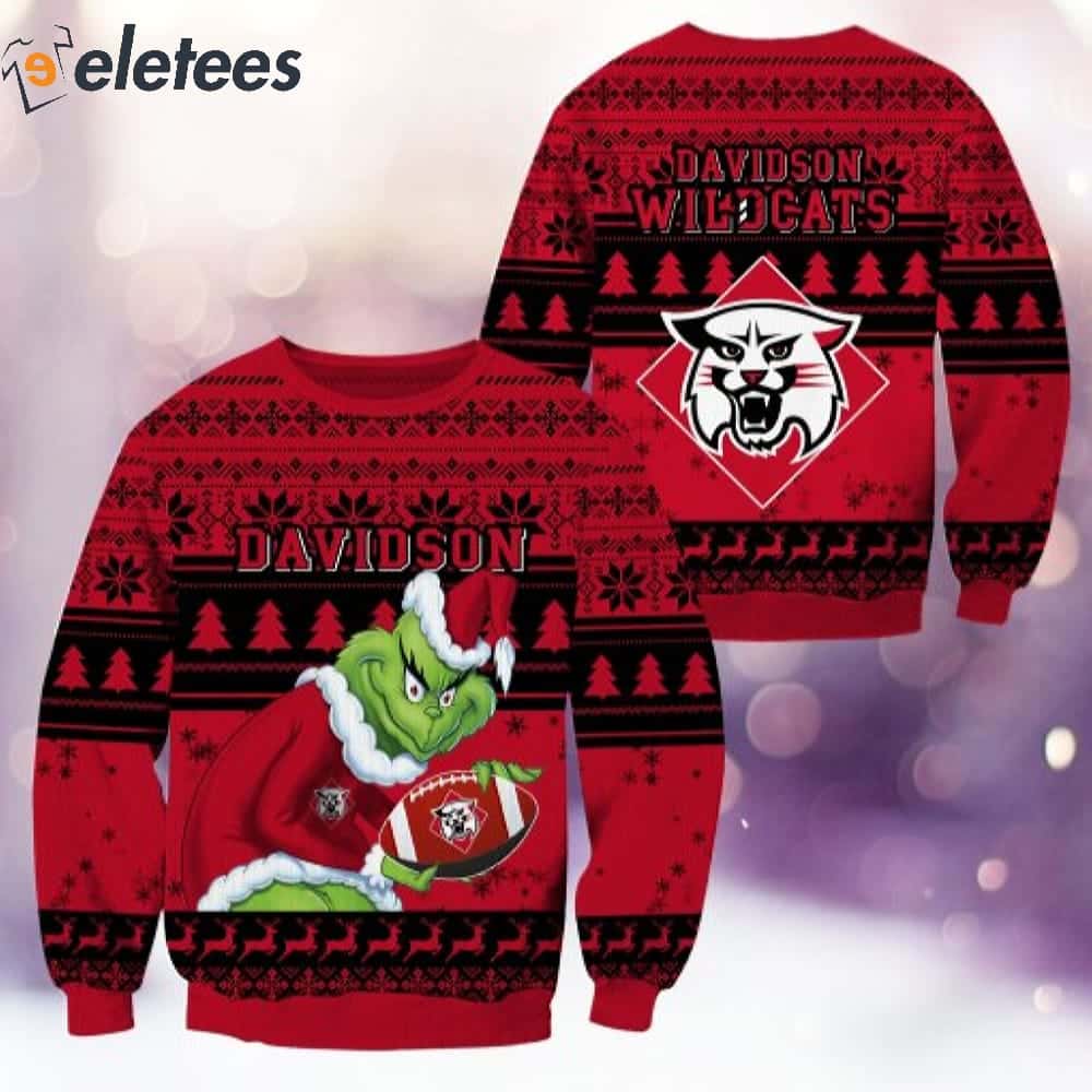 Davidson Grnch Christmas Ugly Sweater