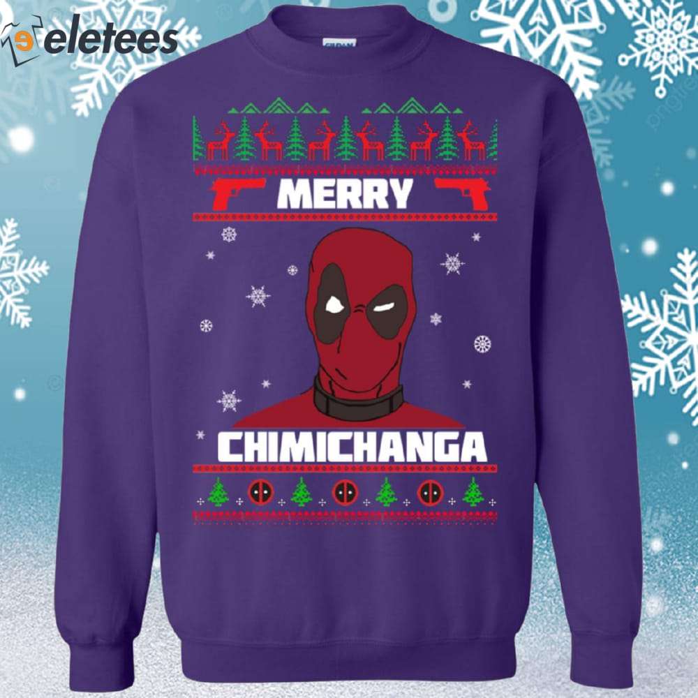 Deadpool Merry Chimichanga Christmas Sweater