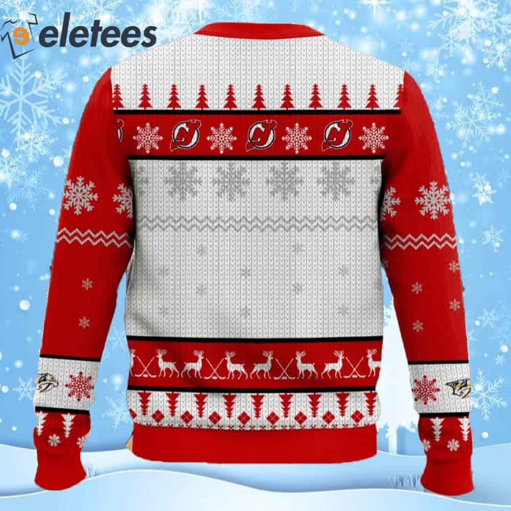Devils Hockey Ugly Christmas Sweater