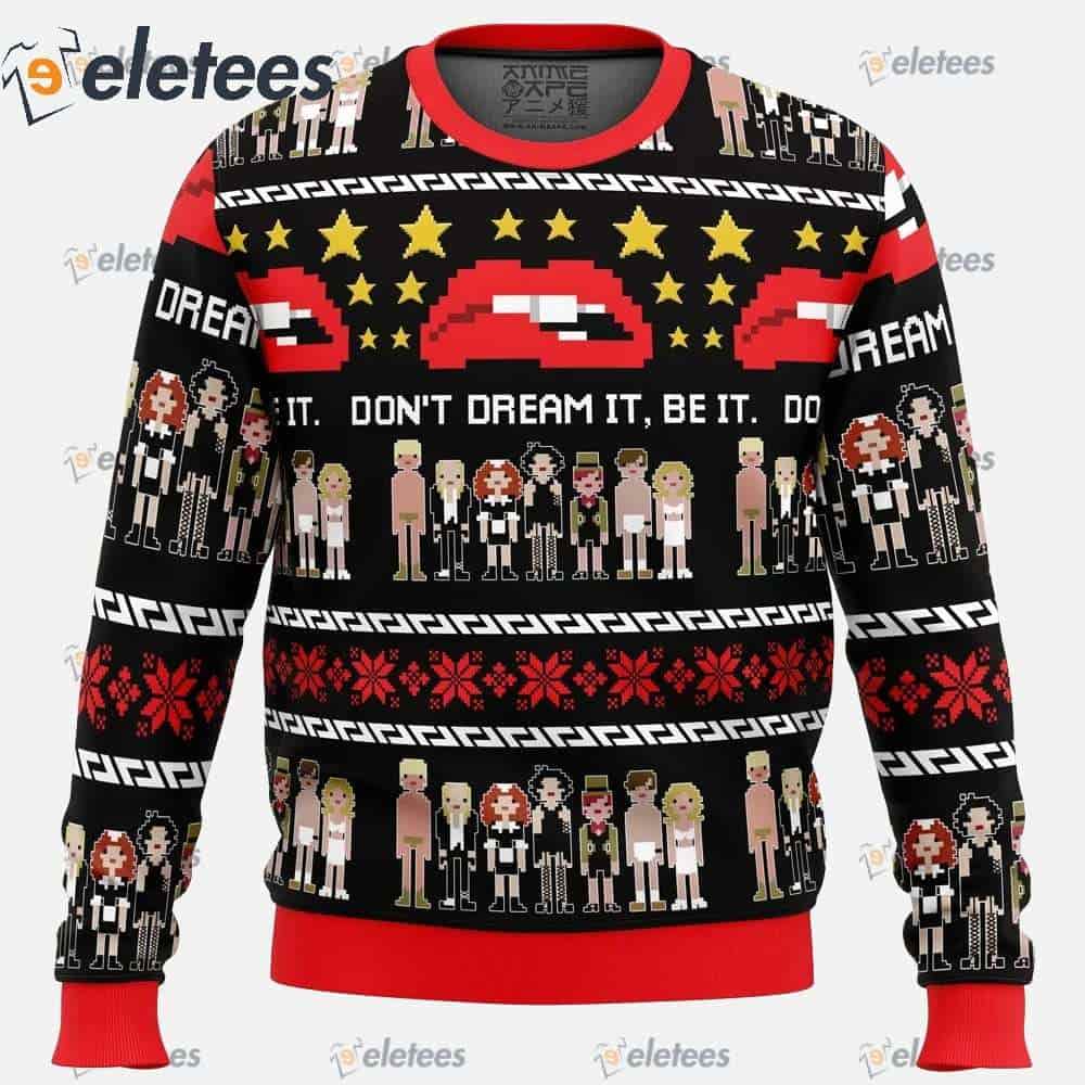 Don't Dream It Be It The Rocky Horror Picture Show Ugly Christmas Sweater