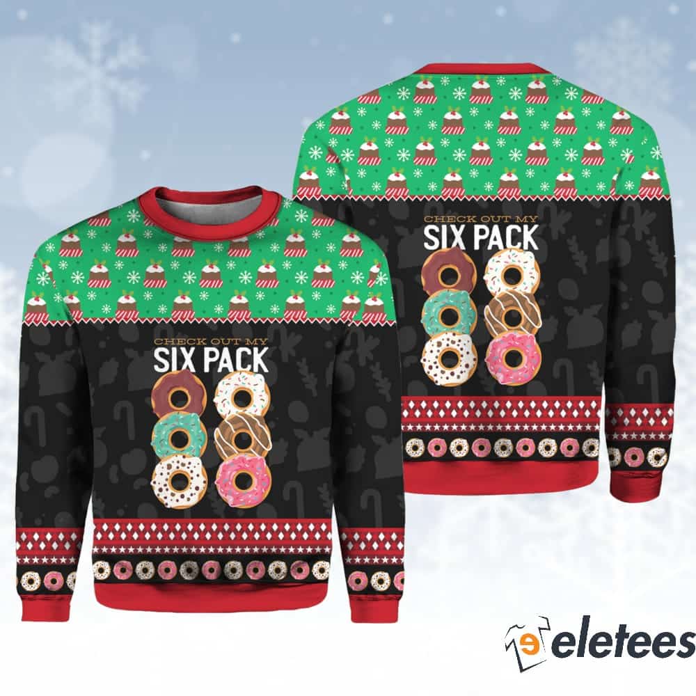 Donut Six Pack Ugly Christmas Sweater