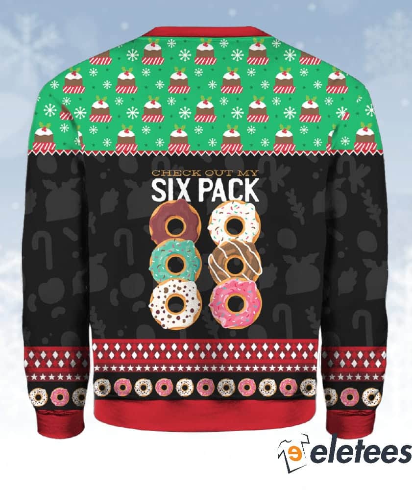 Donut Six Pack Ugly Christmas Sweater