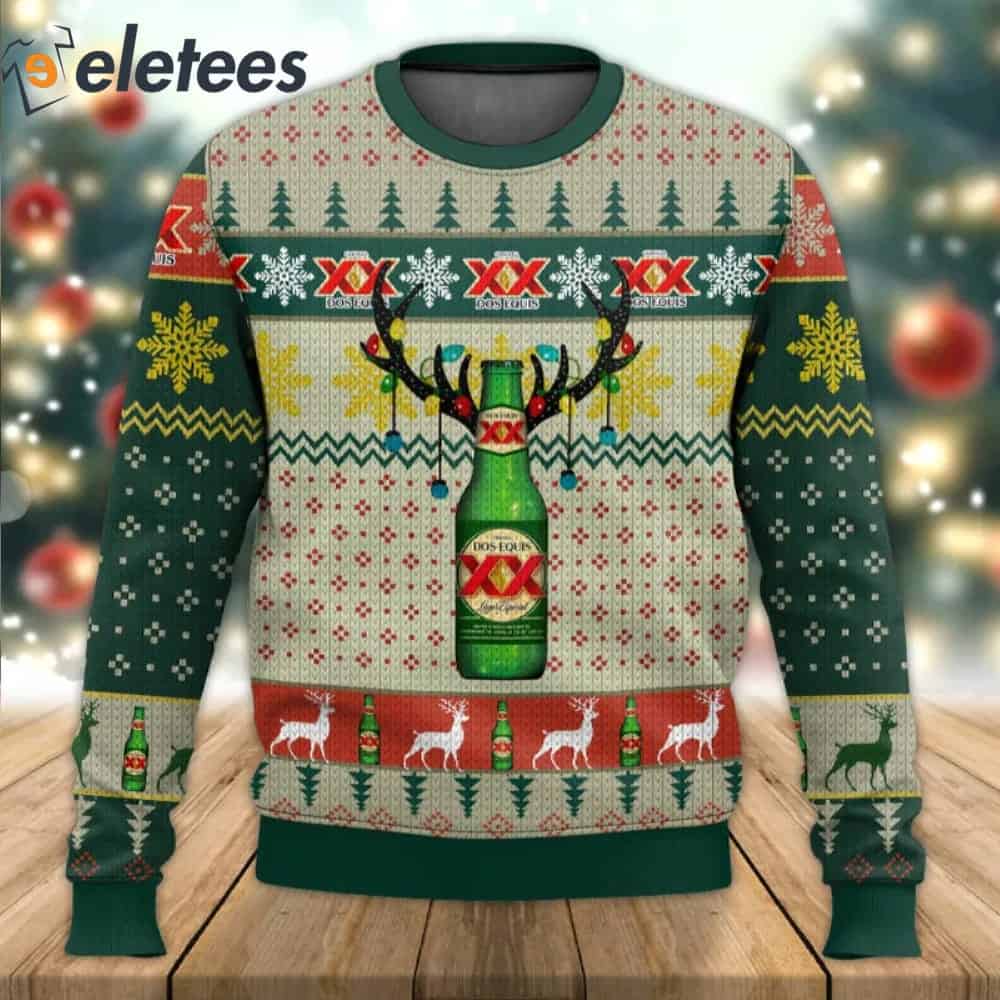 Dos Equis Lager Especial Beer Ugly Christmas Sweater
