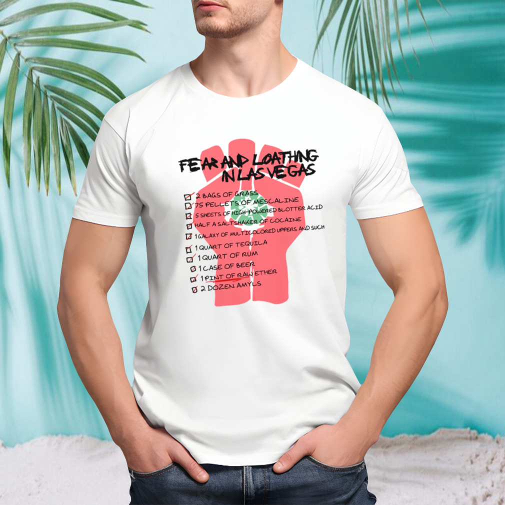 Fear And Loathing In Las Vegas Checklist shirt