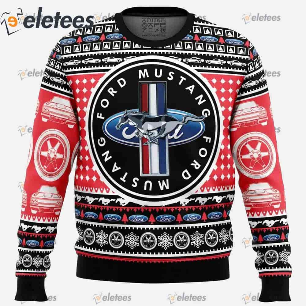 Ford Mustang Christmas Sweater