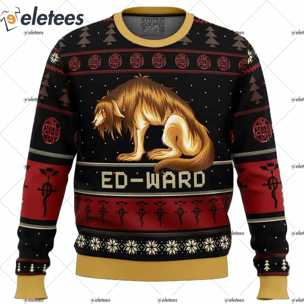 Fullmetal Alchemist Chimera Nina Tucker Ed-ward Ugly Christmas Sweater