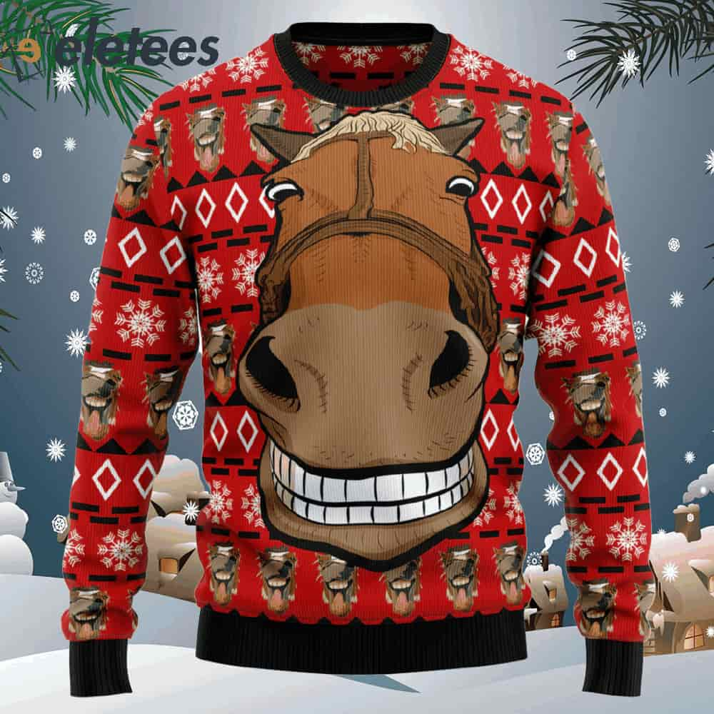 Funny Horse Christmas Ugly Christmas Sweater