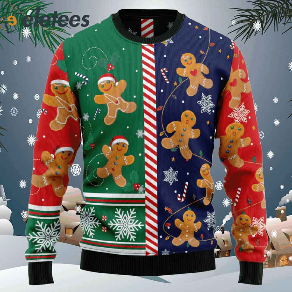 Gingerbread Christmas Cookie Ugly Christmas Sweater