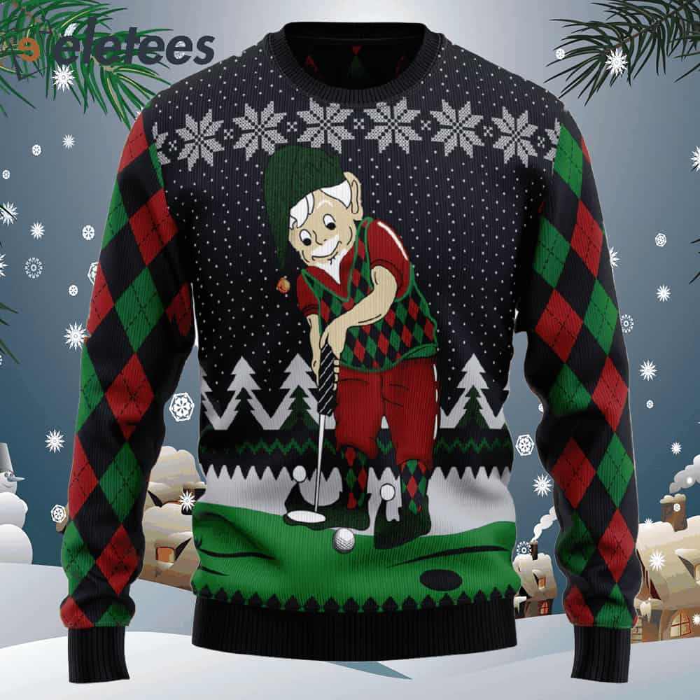 Golf Lover Ugly Christmas Sweater