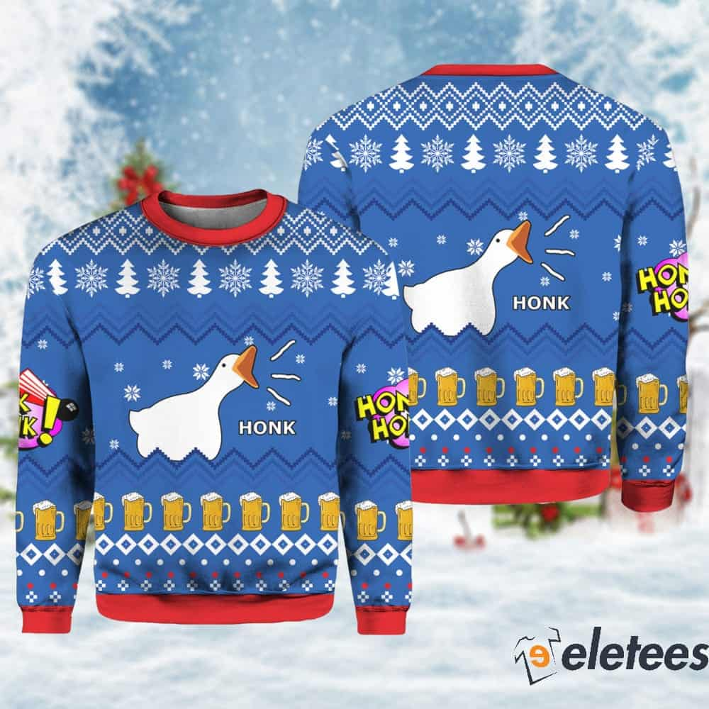 Goose Honk Ugly Christmas Sweater